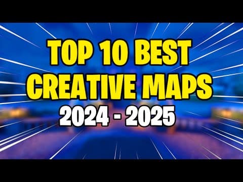 Top 10 BEST Fortnite Creative Maps To PLAY WITH FRIENDS (2024 - 2025) map preview